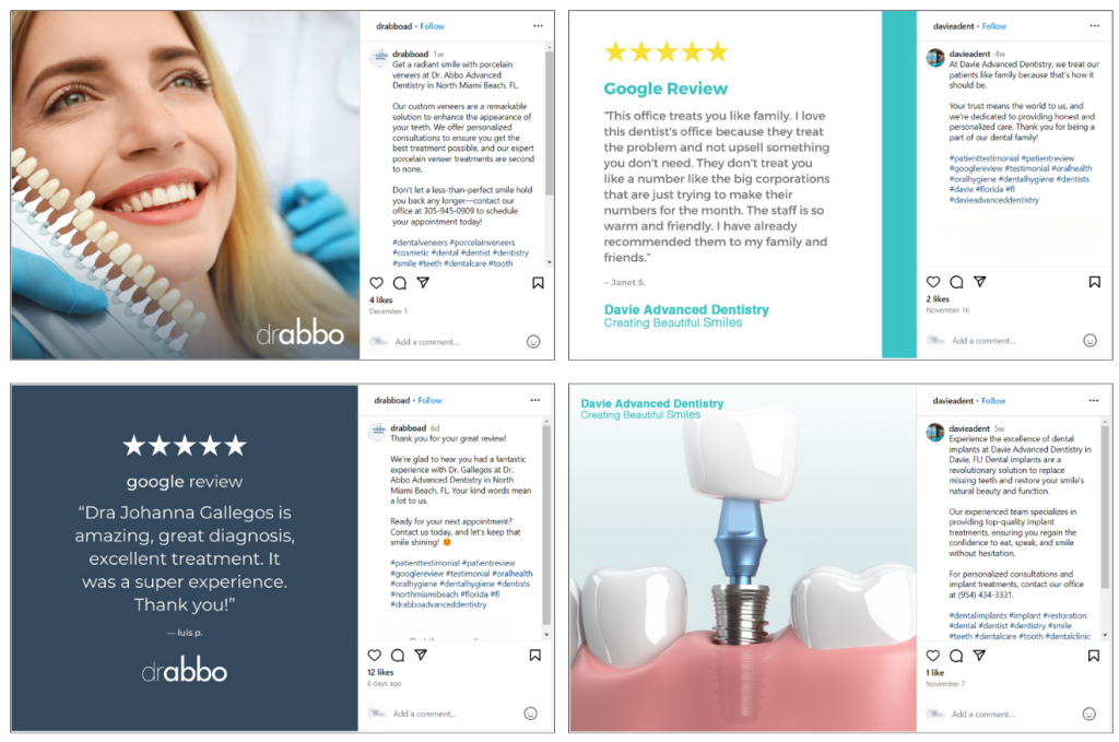 Dental Marketing Company Social media content strategies - Abbo