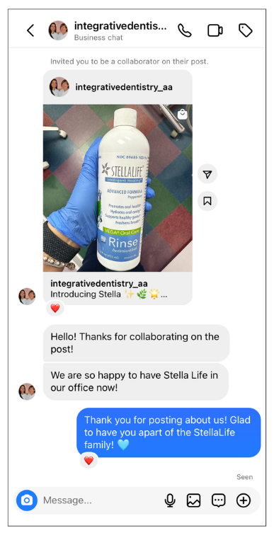 Collab social posts StellaLife