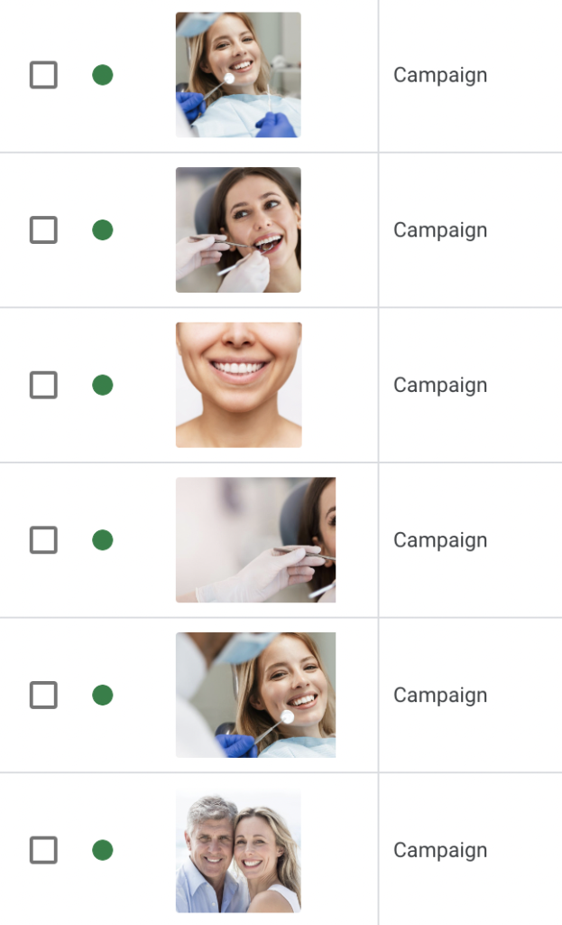 PPC campaign Just Smile