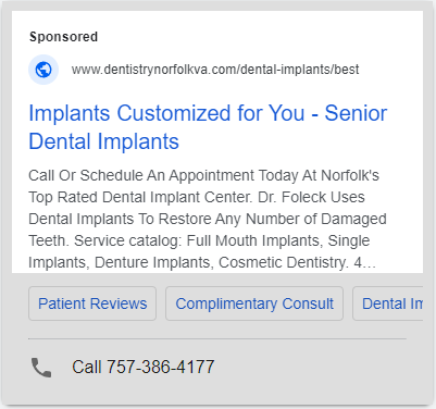Foleck Center ads
